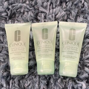Clinique Liquid Facial Soap Set - 3 PACK (1 OUNCE EACH)